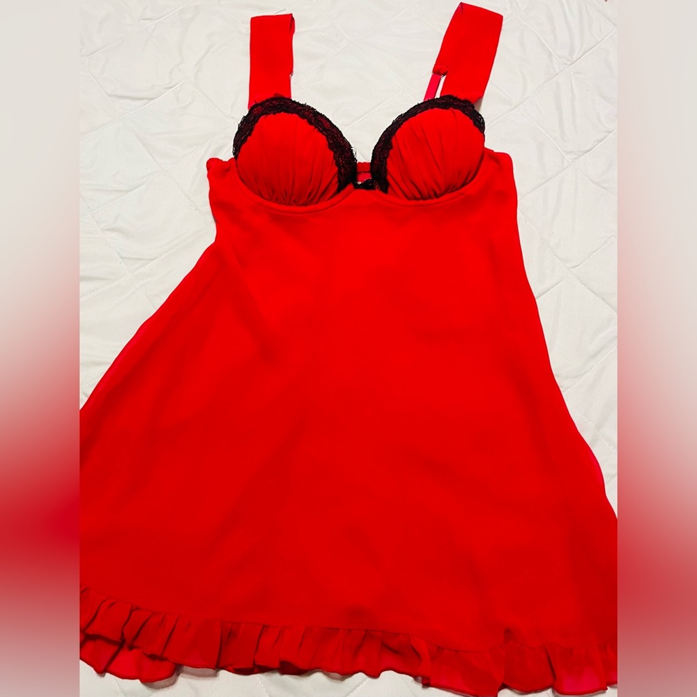 APT 9 Red Sexy Lingerie Woman’s Small Gown